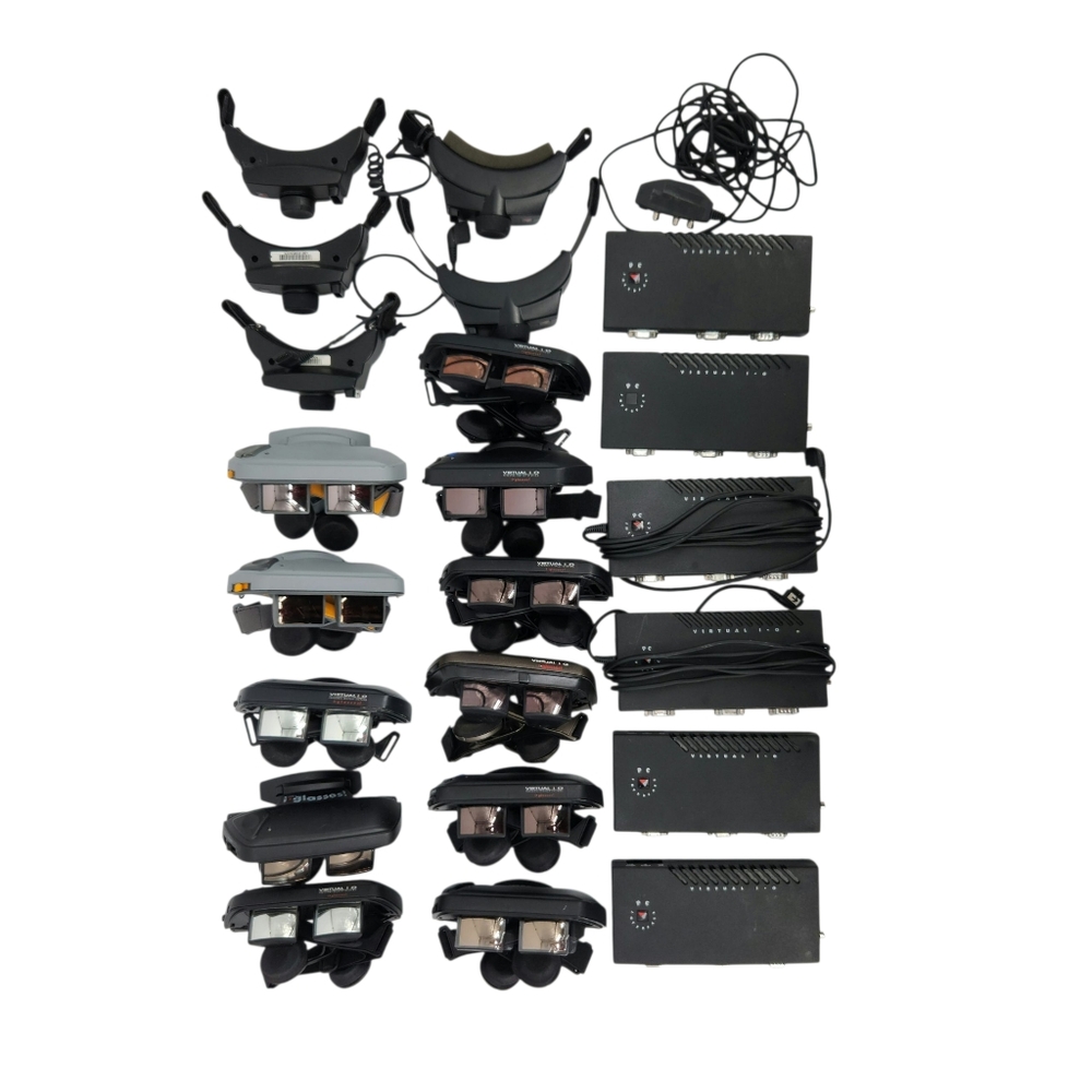 Vintage Virtual I-O iGlasses Lot - Retro VR Headsets & PC Interfaces - AS-IS